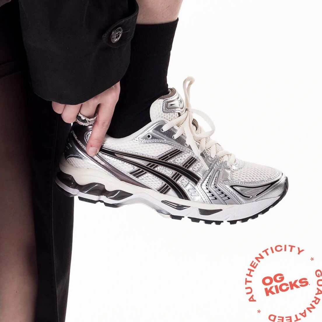 Cream ASICS Metallic Plum Gel-Kayano 14 Black 0729